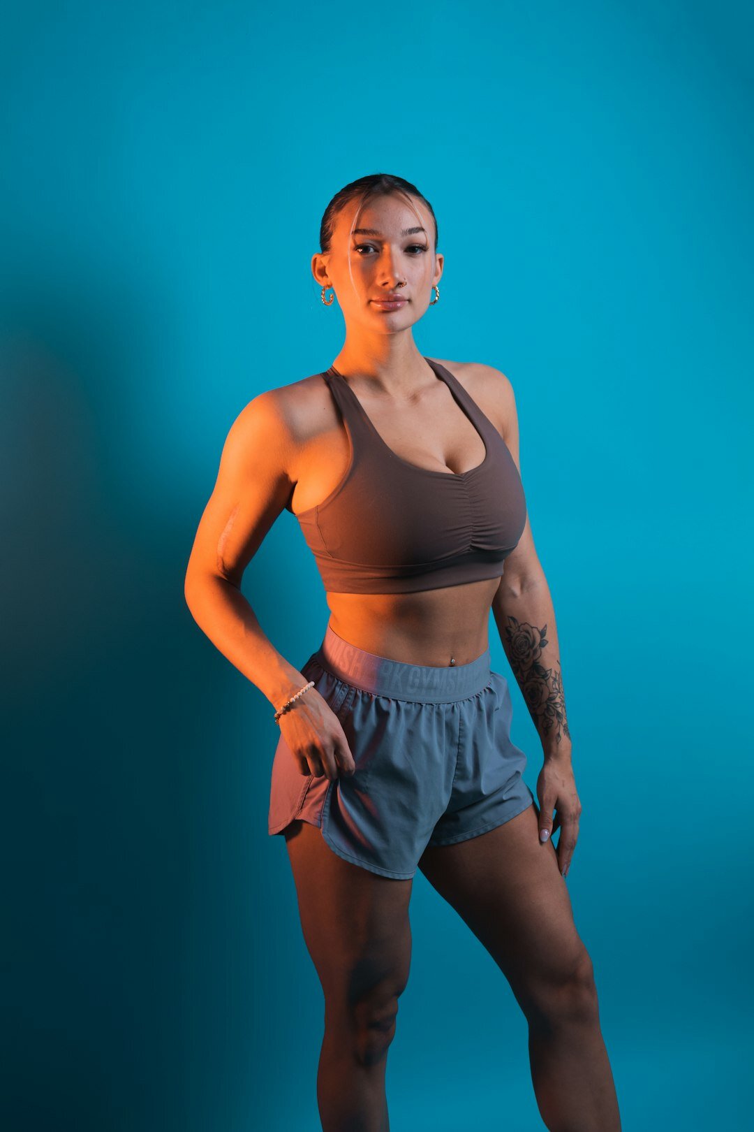 Studio portrait of a professional woman trainer