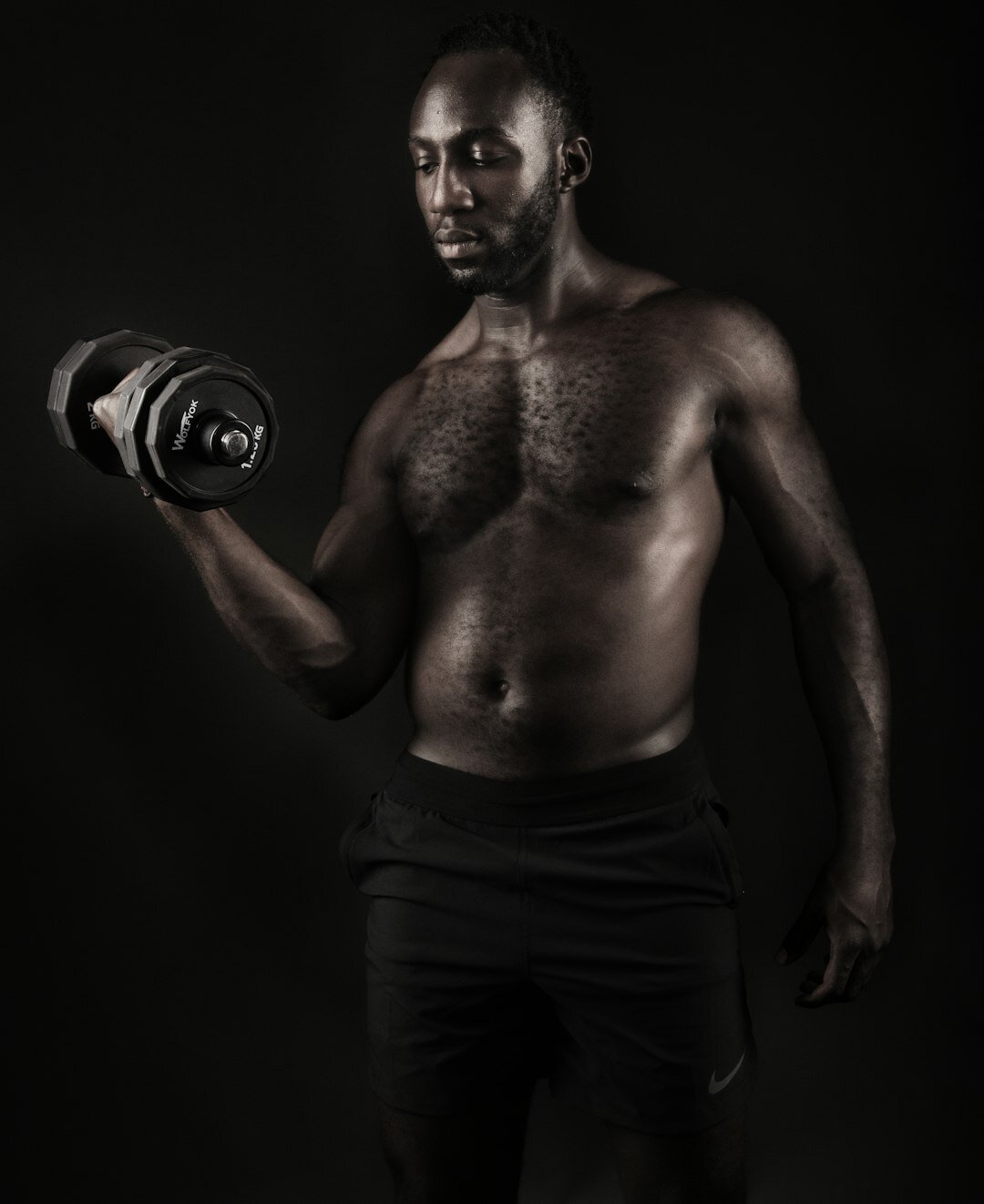 Studio portrait of a professional male trainer